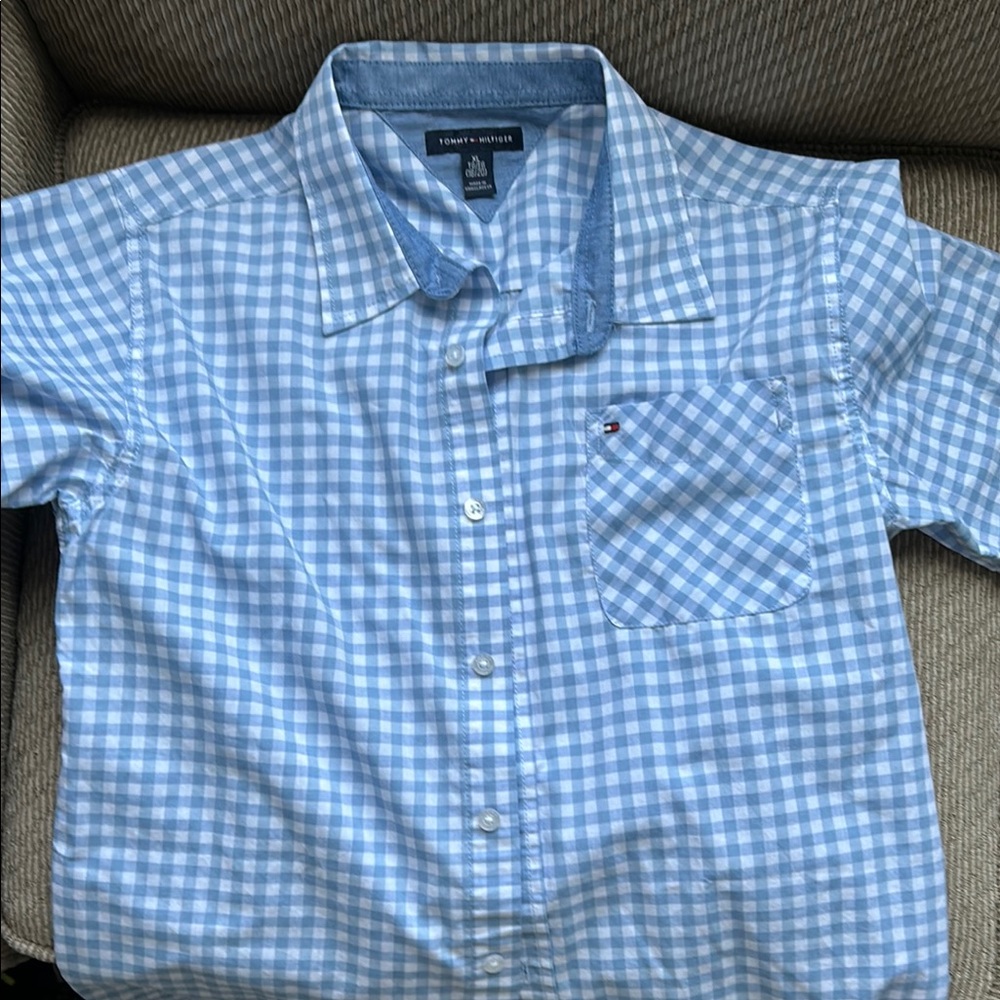 Tommy Hilfiger Blue Checkered Shirt